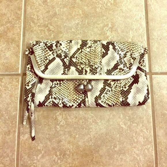 Jessica Simpson Handbags - •Jessica Simpson• Faux Snakeskin Purse